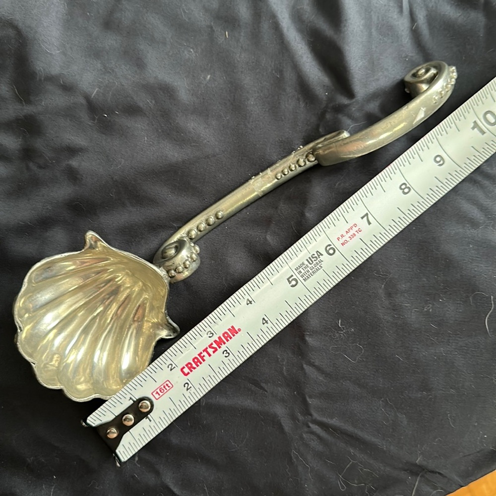Pewter Scallop vintage style spoon